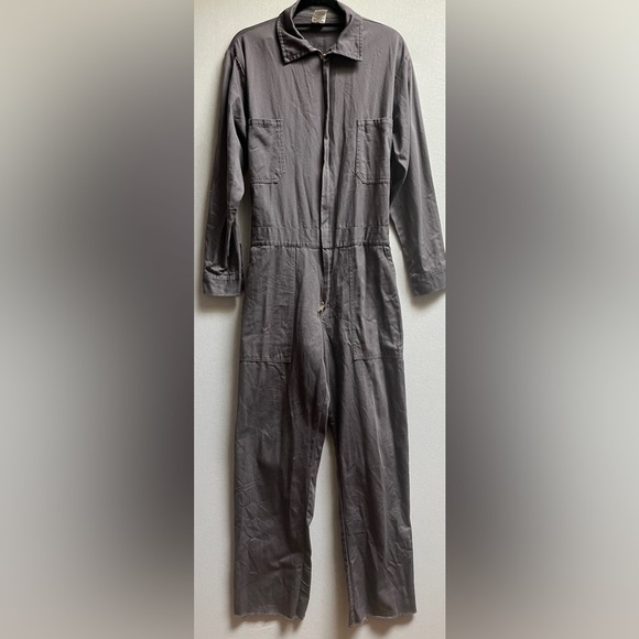 Garufa Pants - Garufa Jeans Gray Long-Sleeve Jumpsuit Coveralls Workshop Sz S